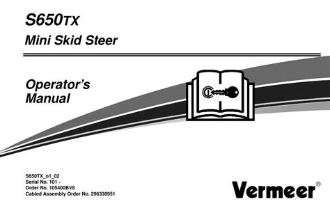 vermeer s650tx service manual